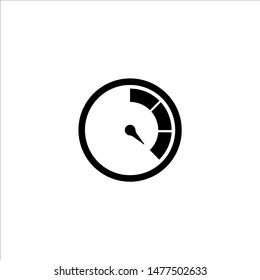 Speedometer icon isolated on white background. Vector illustration