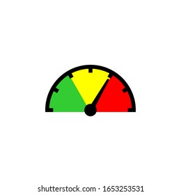 Icono del velocímetro aislado en fondo blanco. Icono del velocímetro en estilo de diseño moderno. Icono vector velocímetro moderno. icono del velocímetro de Camión. Logotipo de signo de velocidad rápida. EPS 10