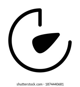 Icono del velocímetro aislado en fondo blanco