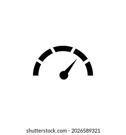 Speedometer icon isolated on white background.