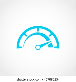 speedometer Icon Isolated on White Background