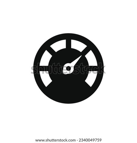 Speedometer icon isolated on white background