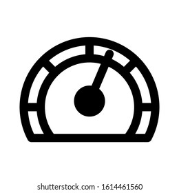speedometer icon isolated sign symbol vector illustration - high quality black style vector icons
