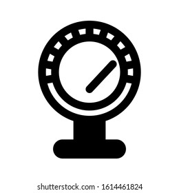 speedometer icon isolated sign symbol vector illustration - high quality black style vector icons
