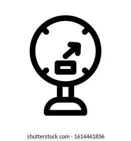 speedometer icon isolated sign symbol vector illustration - high quality black style vector icons
