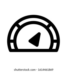 speedometer icon isolated sign symbol vector illustration - high quality black style vector icons
