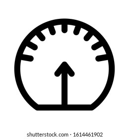 speedometer icon isolated sign symbol vector illustration - high quality black style vector icons
