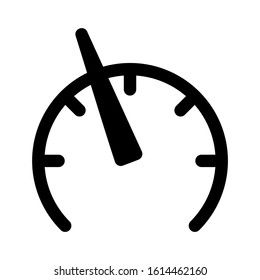 speedometer icon isolated sign symbol vector illustration - high quality black style vector icons
