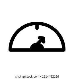 speedometer icon isolated sign symbol vector illustration - high quality black style vector icons
