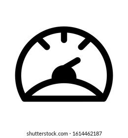 speedometer icon isolated sign symbol vector illustration - high quality black style vector icons
