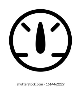 speedometer icon isolated sign symbol vector illustration - high quality black style vector icons
