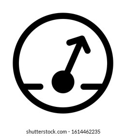 speedometer icon isolated sign symbol vector illustration - high quality black style vector icons
