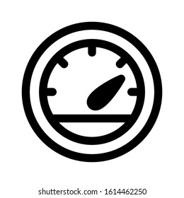 speedometer icon isolated sign symbol vector illustration - high quality black style vector icons
