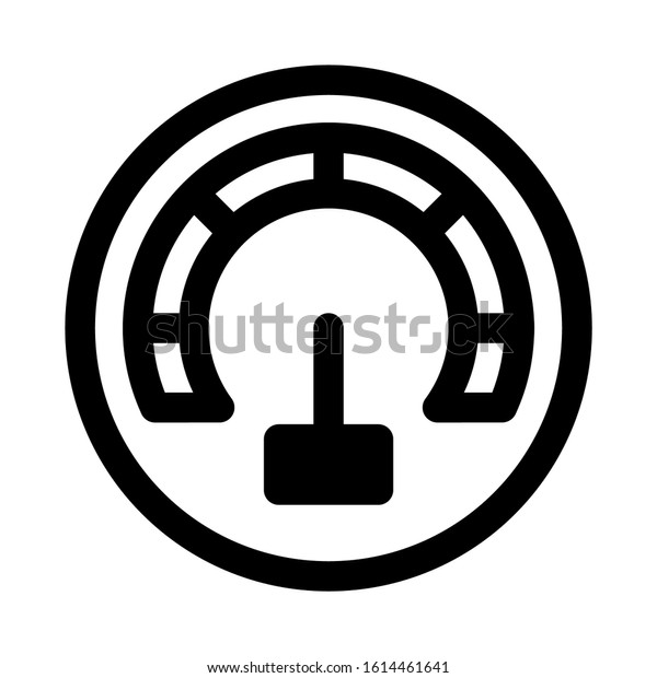 speedometer icon isolated sign\
symbol vector illustration - high quality black style vector\
icons\
