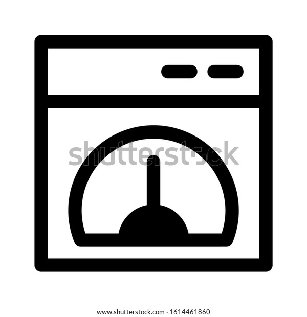 speedometer icon isolated sign\
symbol vector illustration - high quality black style vector\
icons\
