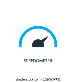 Speedometer icon. Logo element illustration. Speedometer symbol design from 2 colored collection. Simple Speedometer concept. Can be used in web and mobile.