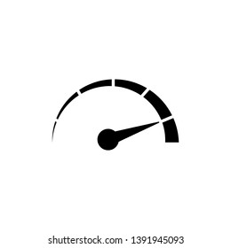 Speedometer icon, logo isolated on white