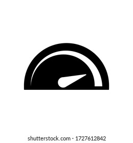 Speedometer icon, logo isolated on white background