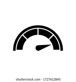 Speedometer icon, logo isolated on white background