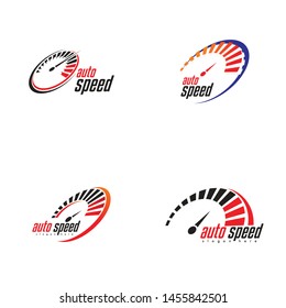 speedometer icon  logo template vector illustration