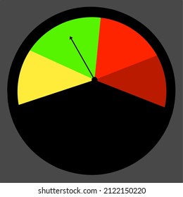 Speedometer icon. Measuring element. Templates for design download. Colorful vector illustration