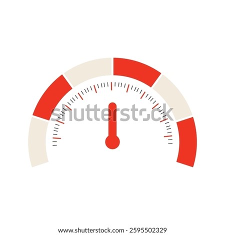 Speedometer icon. Miles per hour. Speed ​​control.