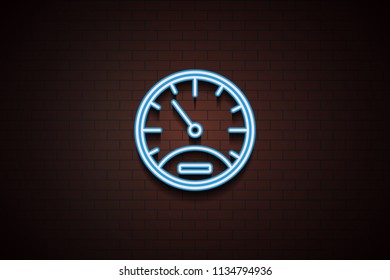 speedometer icon in Neon 