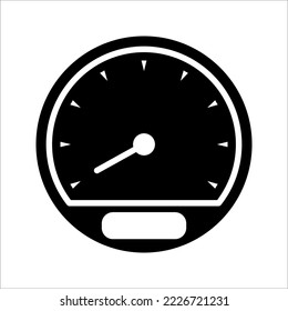 speedometer icon on white background