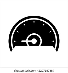 speedometer icon on white background