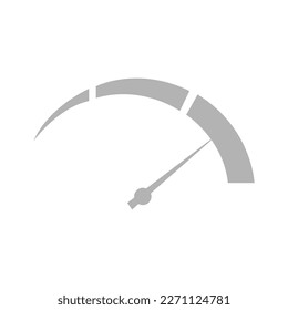 speedometer icon on a white background, vector illustration
