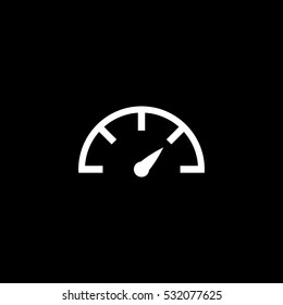speedometer icon on white background
