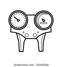 speedometer icon outline