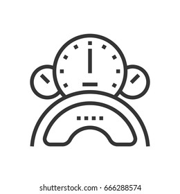 Speedometer icon, part of the square icons, car service icon set. The illustration is a vector, editable stroke, thirty-two by thirty-two matrix grid, pixel perfect file.