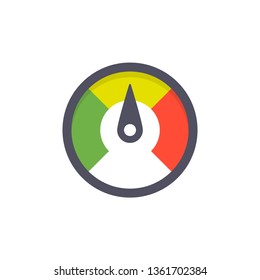 Speedometer icon, Performance gauge, Dashboard