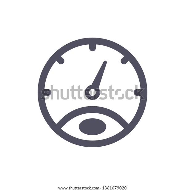Speedometer icon,\
Performance gauge,\
Dashboard