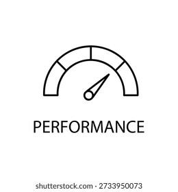 Speedometer icon, Performance Icon, Growth Metrics Icon, Performance Tracking Icon..eps
