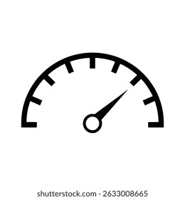 Speedometer Icon - Performance and Measurement Symbol