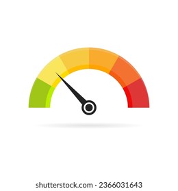 Icono del velocímetro. Un icono que se asemeja a un dial de velocímetro con una aguja que apunta a la alta velocidad