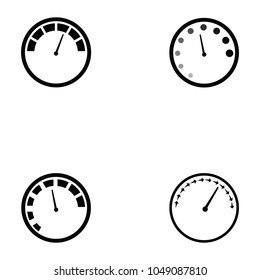 speedometer icon set