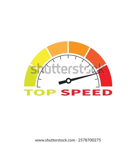 Speedometer icon set. Set of gauges from low to high. Risk meter icon set. Risk concept on speedometer. Set of gauges from low to high.