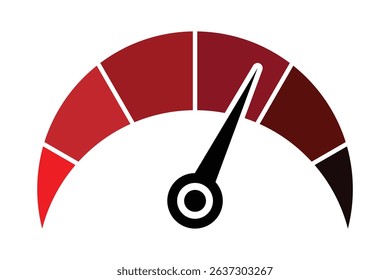 Speedometer icon set. tachometer icons. Performance indicator sign. Vector illustration.