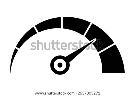 Speedometer icon set. tachometer icons. Performance indicator sign. Vector illustration.