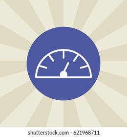 speedometer icon. sign design. background