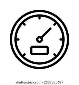 Icono del velocímetro. inicio de sesión para concepto móvil y diseño web. ilustración vectorial