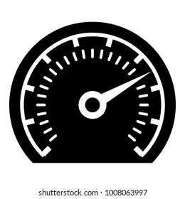Speedometer icon. Simple illustration of speedometer vector icon for web