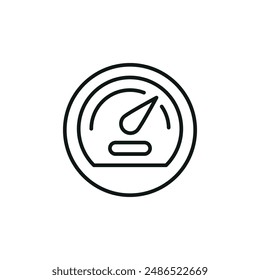 Speedometer icon. Simple speedometer icon for social media, app and web design. Vector illustration