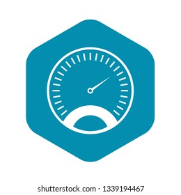 Speedometer icon in simple style isolated vector illustration. Auto spare parts symbol