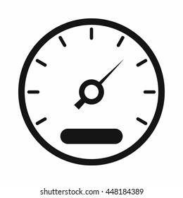 Speedometer icon in simple style isolated vector illustration. Auto spare parts symbol