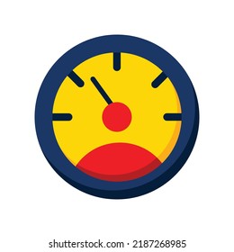 Speedometer icon. Subtable to place on car parts, car service, etc. 