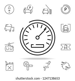speedometer icon. transportation icons universal set for web and mobile